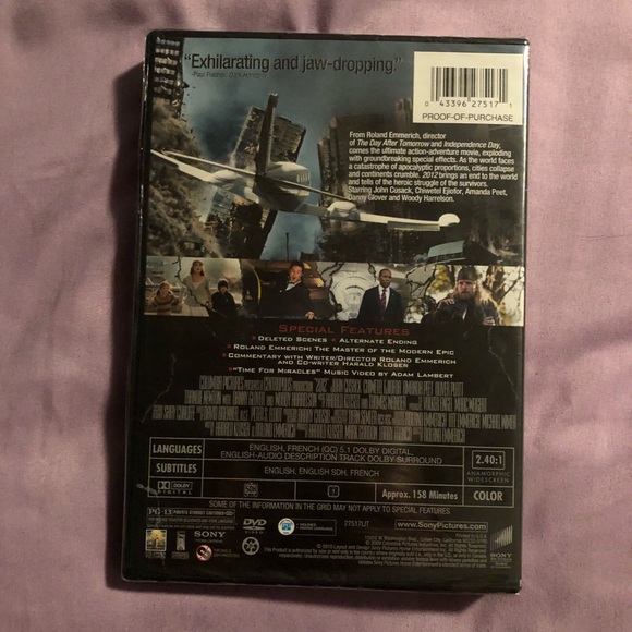 2012 DVD 📀 - Picture 2 of 2